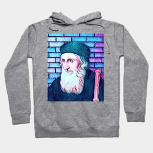 John Wycliffe Snowy Portrait | John Wycliffe Artwork 12 Hoodie